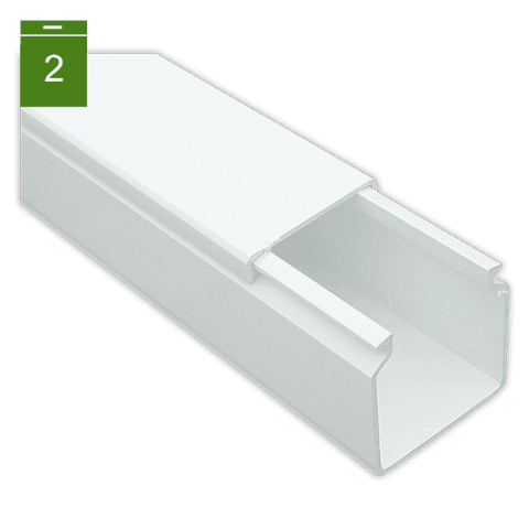 EFAPEL Trunking with cover 60/60, even metres