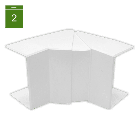 EFAPEL Internal angle for trunking 60/40