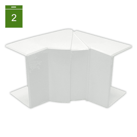 EFAPEL Internal angle for trunking 80/40
