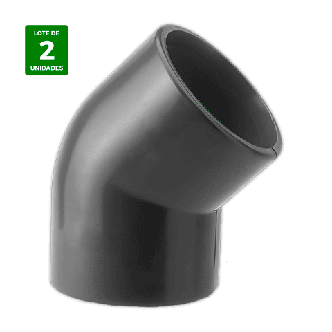 COOLFRANCE Coude d'évacuation PVC 45° Ø 20 mm gris
