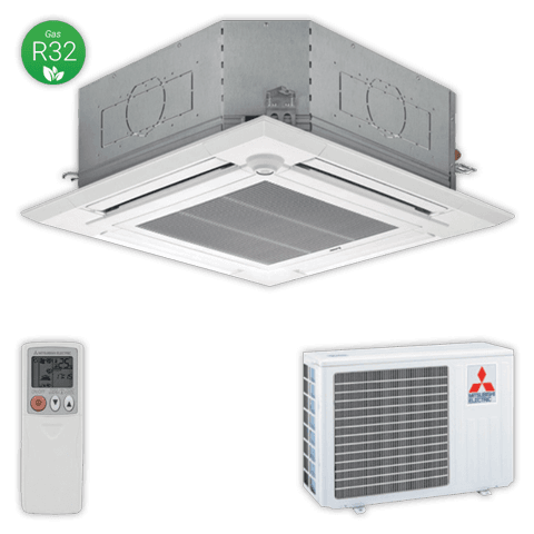 Climatiseur cassette Mitsubishi Electric MSPLZ-35VEA, 3,5 kW