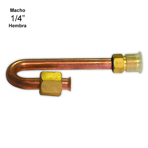 COOLFRANCE 180° SAE fitting M/H 1/4¨