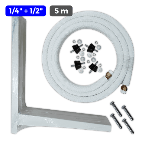 COOLFRANCE Isoliertes Kupferrohr 1/4¨+ 1/2¨ x 0,80 mm