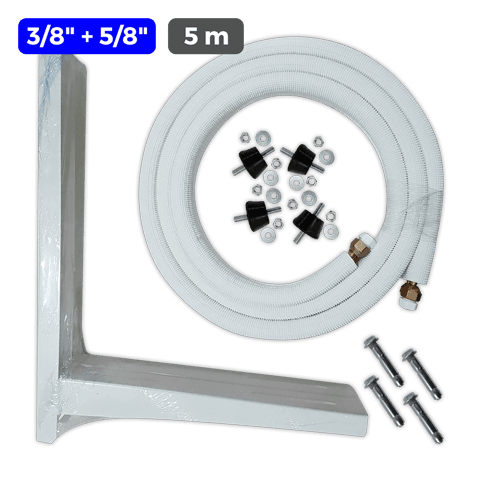 COOLFRANCE Isoliertes Kupferrohr 3/8¨+ 5/8¨ x 0,80 mm