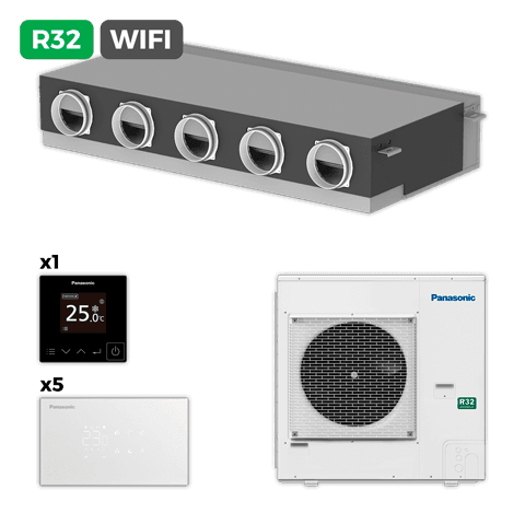 Climatiseur gainable Panasonic KIT-125PQ51Z8, 12,5 kW