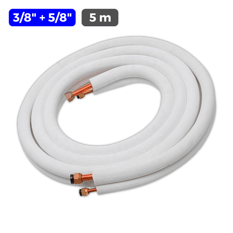 COOLFRANCE Isoliertes Kupferrohr 3/8¨+ 5/8¨ x 0,70 mm