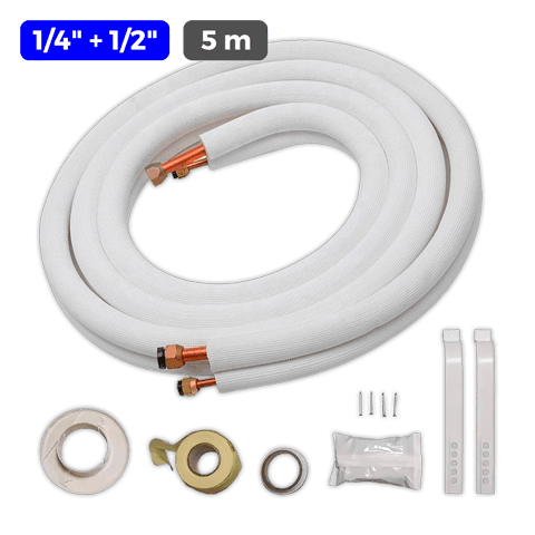 COOLFRANCE Isoliertes Kupfer/Aluminium-Rohr 1/4¨+ 1/2¨
